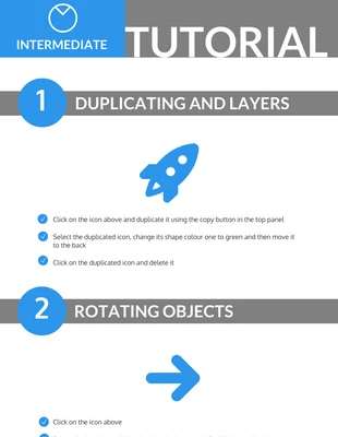 Free  Template: Intermediate Tutorial Infographic Template