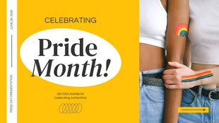 Free  Template: Yellow Pride Presentation Template