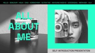 Free  Template: Self-Introduction About Me Presentation Template