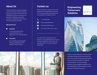 Free interactive Template: Clean Line Minimalist Company Brochure Template