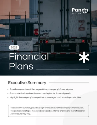 Free  Template: Company Financial Plan Template