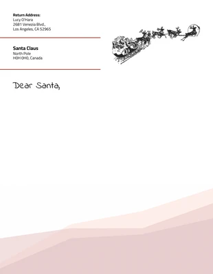 Free  Template: Santa Letterhead