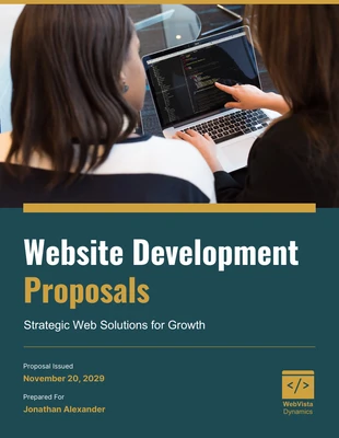 Free  Template: Website Development Proposal Template