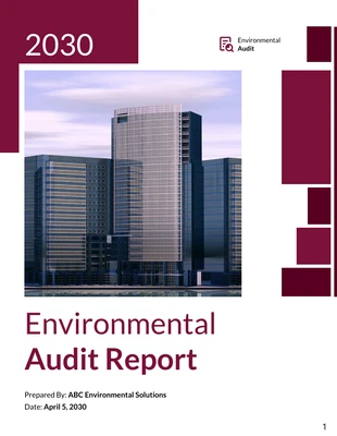 premium  Template: Environmental Audit Report Template