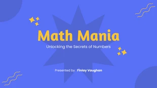 Free  Template: Math Mania Conclusion Presentation Template