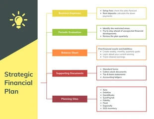 premium  Template: Financial Plan Mind Map Template