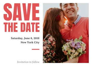 Free  Template: Save the Date Invitation