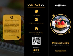 Free  Template: Corporate Event Catering Brochure Template