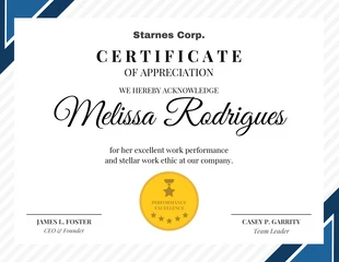 business  Template: Modern Certificate of Recognition Template