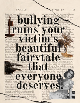 Free  Template: Novel Book Style Anti Bullying Poster