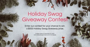 premium  Template: Holiday Contest Facebook Post