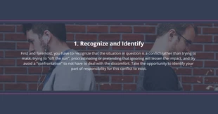 business  Template: Recognize Conflict at Work Facebook Post
