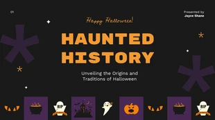 business  Template: Haunted History Halloween Presentation Template