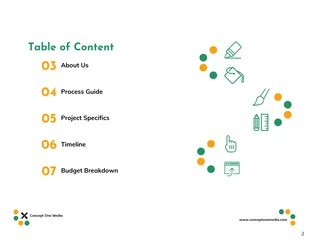 Green and Organge Marketing Proposal Template - Page 2