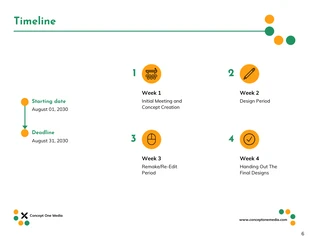 Green and Organge Marketing Proposal Template - Page 6