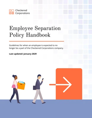 business  Template: Employee Separation HR Policy Handbook Template