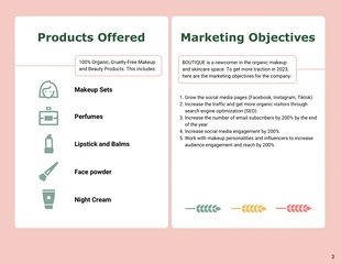 Muted Color Marketing Summary Report Template - Page 3