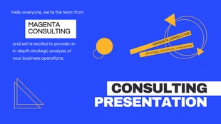 Free  Template: Blue Ribbon Consulting Presentation Template