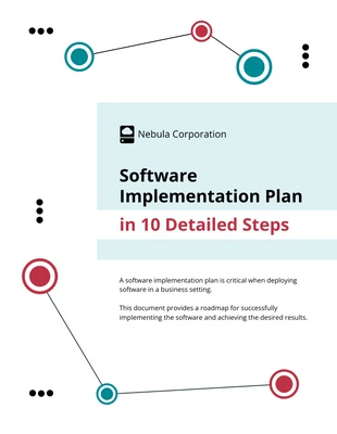 Free  Template: Software Implementation Plan Template