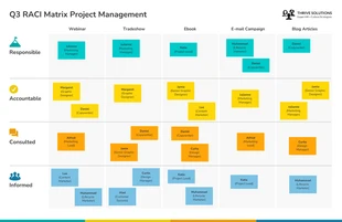 business  Template: RACI Matrix Team Project Management Diagram Template