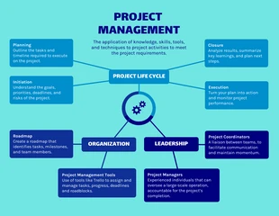 business  Template: Project Management Lifecycle Mind Map Template