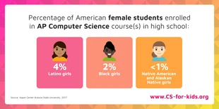 premium  Template: Gender Ethnicity Computer Science Statistic Twitter Post