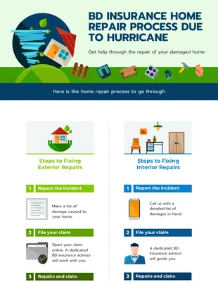 Free  Template: Natural Disaster Infographic Template