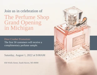 Free  Template: Perfume Store Flyer Template