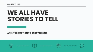 premium  Template: Storytelling Ideas Presentation Template