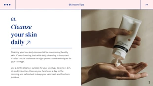 Pink Blue Minimalist Skincare Cool Presentation - Page 3