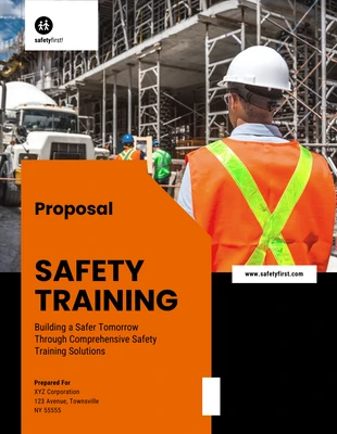 Free  Template: Safety Training Proposal Template