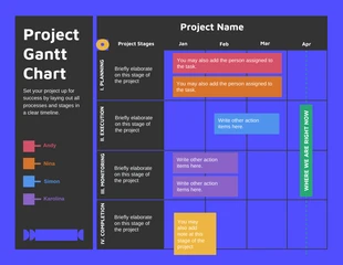 Free  Template: Project Gantt Chart Template