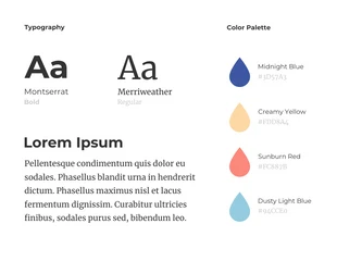 Free  Template: Brand Guidelines Infographic Template