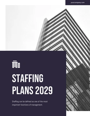 Free  Template: Corporate Staffing Plan Template