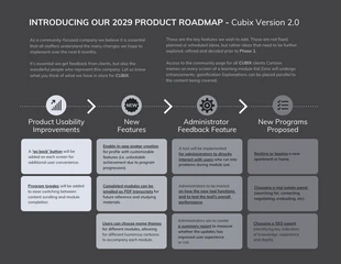 premium  Template: Grey Product Roadmap Template