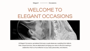 White and Orange Minimalist Wedding Presentation - Page 2