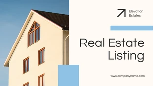 Free  Template: Modern Real Estate Listing Presentation Template