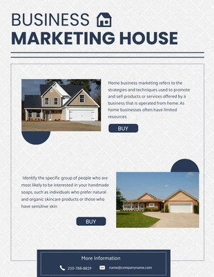 Free  Template: Blue Home Selling Newsletter Template