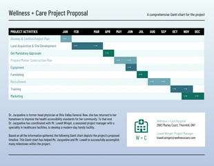 premium  Template: Hospital Management System Gantt Chart Template