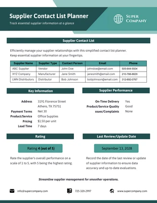 business  Template: Simple Procurement Plan Template