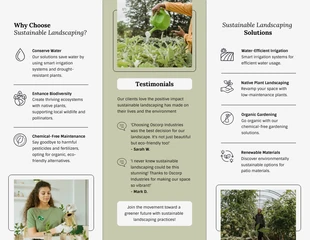 Sustainable Landscaping Solutions Brochure - Page 2