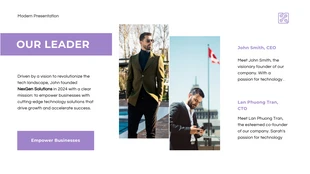 Minimalist Purple Modern Presentation - Page 4