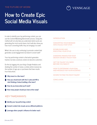 premium  Template: Social Media White Paper Template