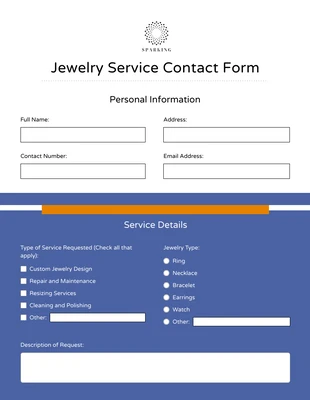 premium interactive Template: Printable Emergency Contact List Form Template