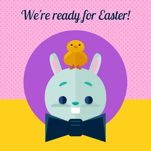 Free  Template: Ready for Easter Instagram Post