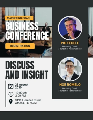 Free  Template: Business Conference Event Flyer Template