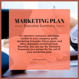 Free  Template: Executive Summary Instagram Post