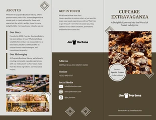 Free  Template: Bakery Brochure Template