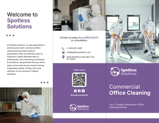 Free interactive Template: Commercial Office Cleaning Brochure Template