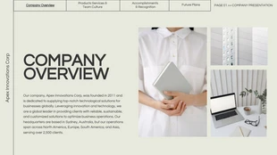 Cream And Black Minimalist Company Presentation - Page 2